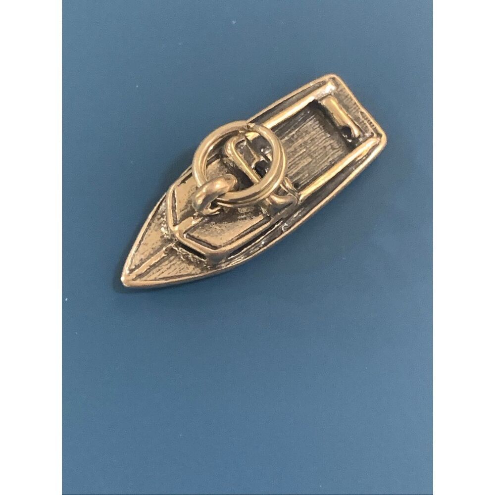 Vintage Speed Boat Sterling Silver Jewelry Charm #recreation #boat